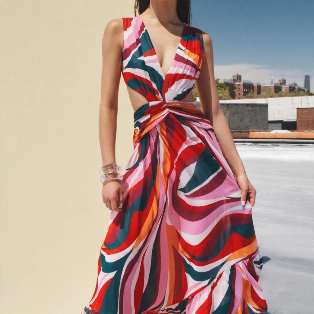 PatBo Delos Plunge Maxi Dress ✨NWT